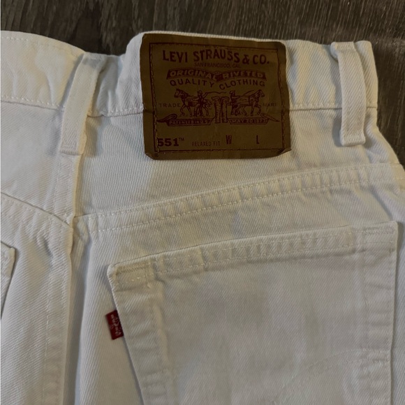Levi's Pants - Levi's White Denim Shorts